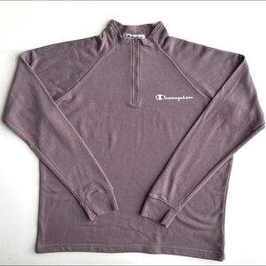Champion Quarter Zip Athletic Workout Activewear Size Large